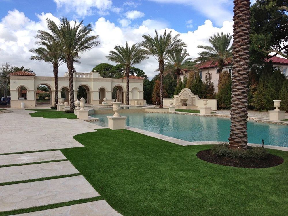 Flagstaff artificial grass landscaping for resorts and event spaces