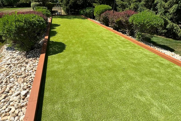 Flagstaff Bocce Ball Court featuring artificial grass