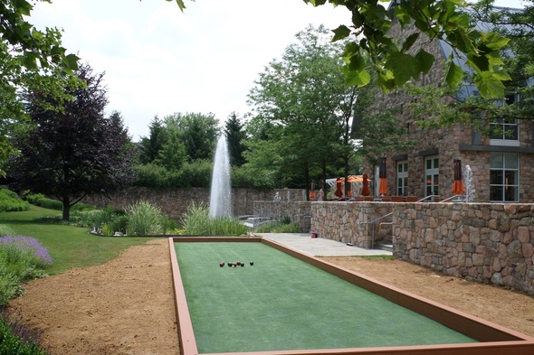 Flagstaff Custom Bocce Court using artificial turf